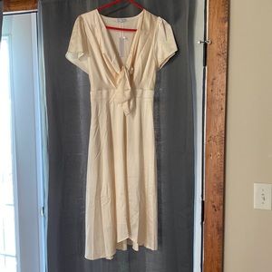 BRAND NEW ! Baltic Born Ivory Cocktail Midi Dress. Ivory color. Size medium.